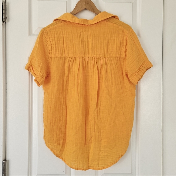 Rails Savannah Clemetine 100% Organic Cotton Guazy Shirt Top S - Picture 5 of 5